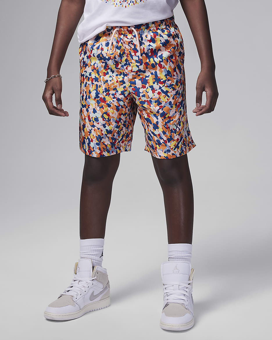 Shorts estampados para ninos talla grande Jordan MJ Essentials Poolside